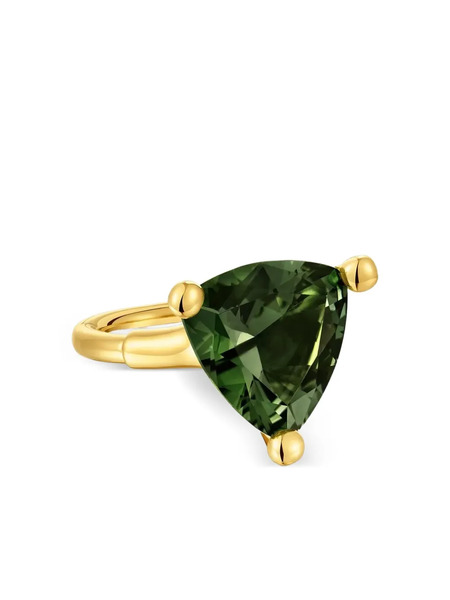  Tous Triangular-stone Ring - Gold 
