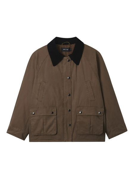  Tout A Coup Buttoned Pocket Jacket - Brown 