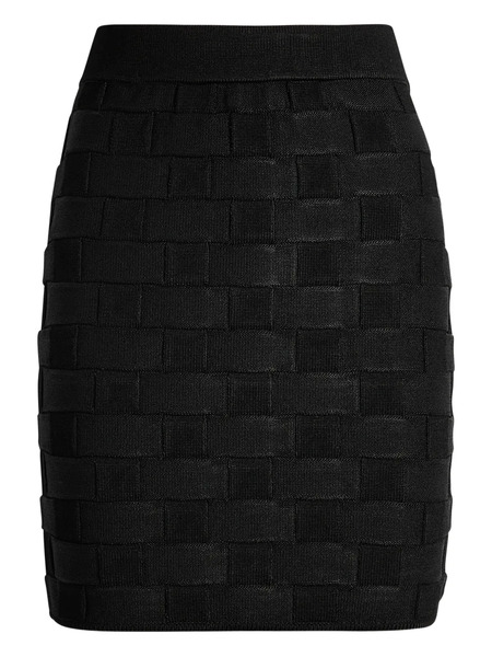  Tove Ash Checked Mini Skirt - Black 