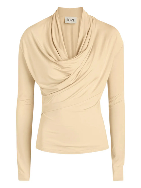  Tove Draped Top - Neutrals 