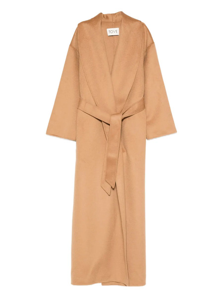  Tove Jore Belted Coat - Brown 