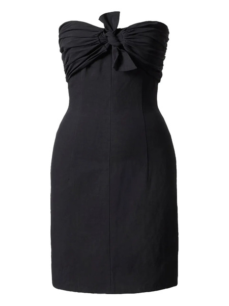  Tove Strapless Bow Mini Dress - Black 