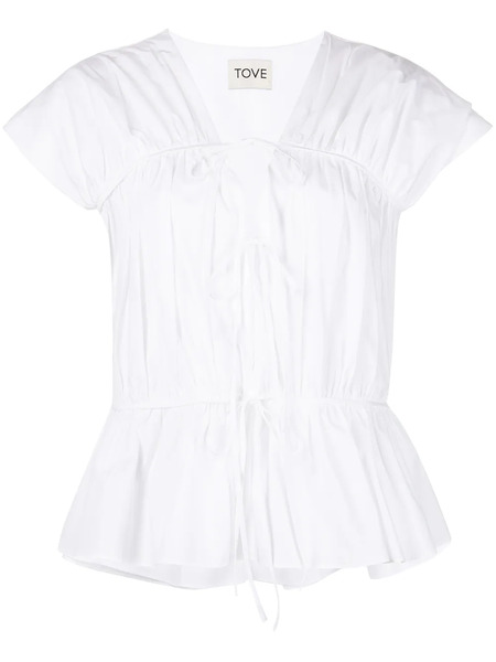  Tove Thea Ruffle Top - White 