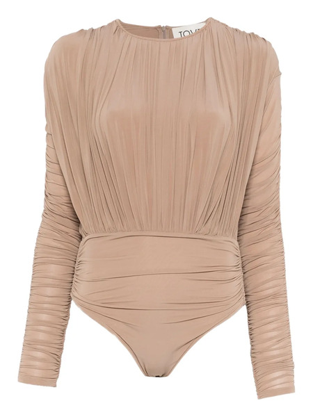  Tove Zyana Draped Bodysuit - Neutrals 