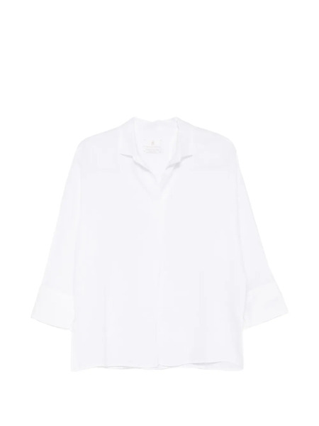  Trame Auree Cuff Blouse - White 