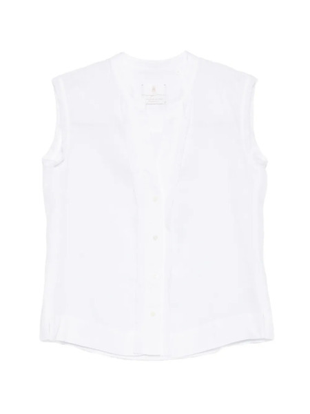  Trame Auree V-neck Shirt - White 