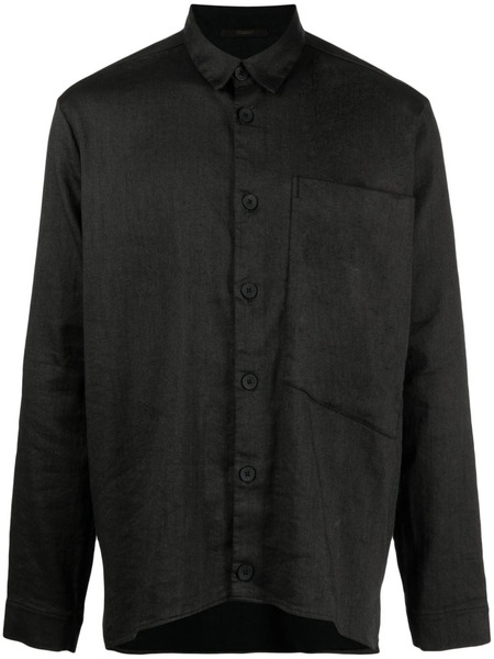  Transit Patch-pocket Button-up Shirt - Grey 