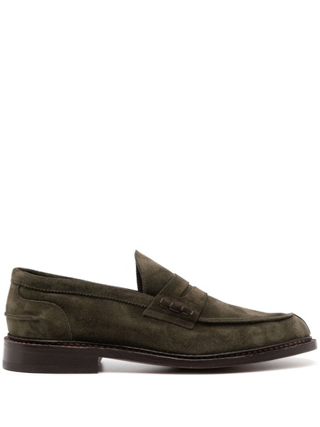  Tricker's Adam Suede Penny Loafers - Green 