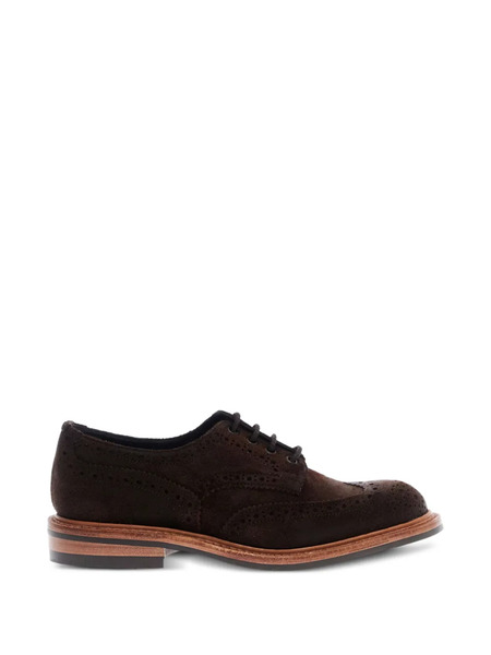  Tricker's Bourton Suede Derby Shoes - Brown 