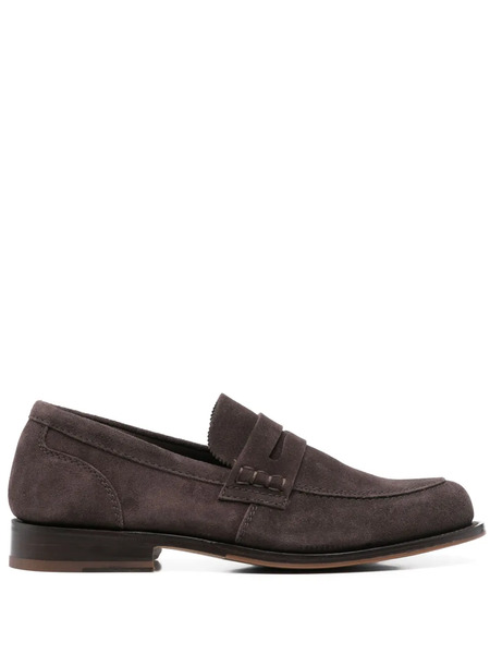  Tricker's Suede Loafers - Brown 
