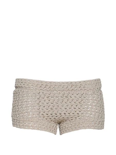  Tropic Of C Crochet Shorts - Neutrals 