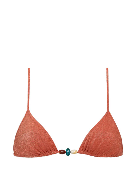  Tropic Of C Equator Beaded Bikini Top - Orange 