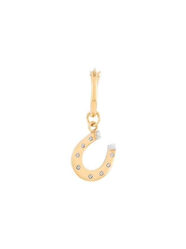 True Rocks Horseshoe Hoop Earring - Gold 