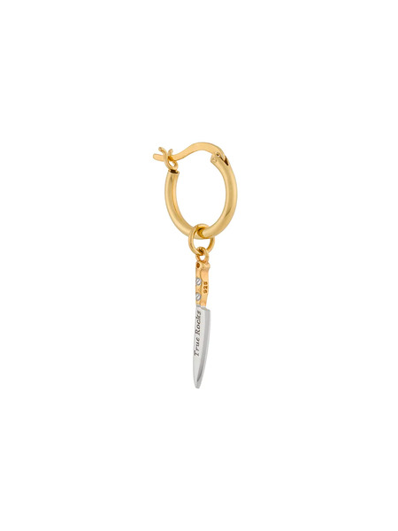  True Rocks Knife Hoop Earring - Gold 