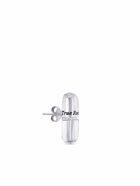  True Rocks Pill Stud Earring - Silver 