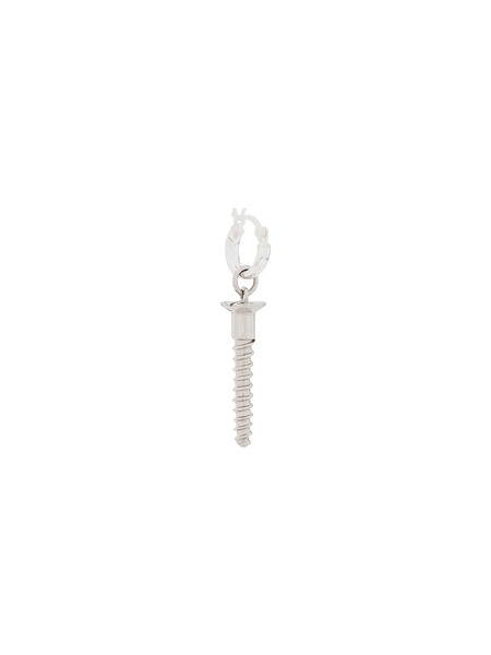  True Rocks Screw Hoop Earring - Silver 