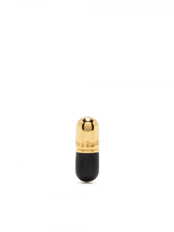  True Rocks Single Pill Stud Earring - Gold 