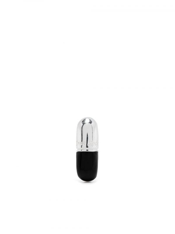  True Rocks Single Pill Stud Earring - Silver 