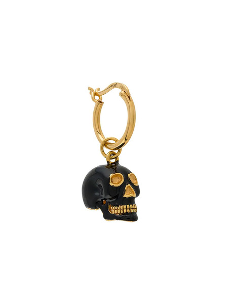  True Rocks Small Skull Hoop Earring - Gold 