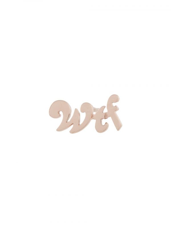 True Rocks Wtf Stud Earring - Pink 