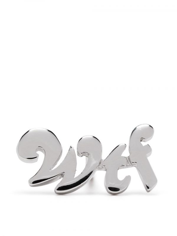  True Rocks Wtf Stud Earring - Silver 