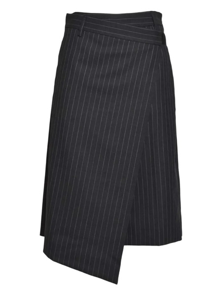  True Royal Pinstripe-pattern Shorts - Black 