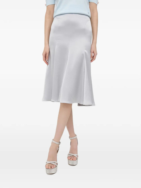  Trussardi Flared Midi Skirt - Grey 