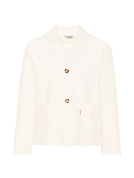  Trussardi Junior Button Blazer - Neutrals 