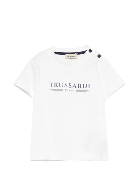  Trussardi Junior Buttoned T-shirt - White 