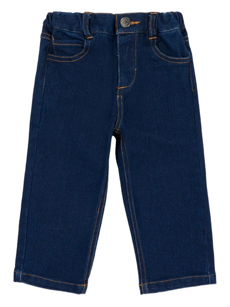  Trussardi Junior Elasticated Denim Trousers - Blue 