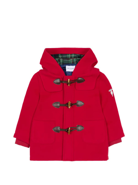  Trussardi Junior Hooded Duffle Coat - Red 