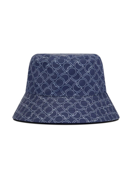  Trussardi Junior Reversible Logo-print Bucket Hat - Blue 