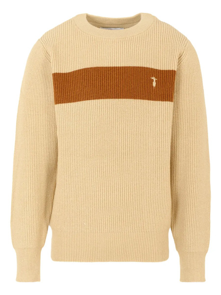  Trussardi Junior Ribbed-knit Sweater - Neutrals 