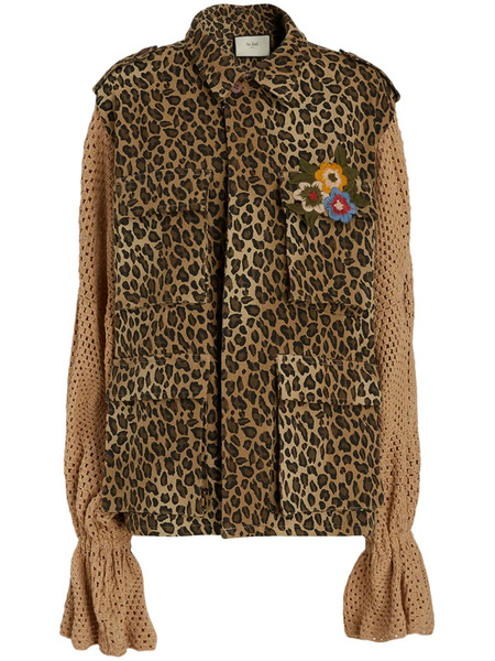  Tu Lizé Leopard-print Jacket - Brown 