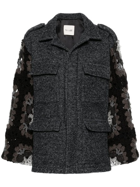  Tu Lizé Sahara Crocheted Jacket - Grey 