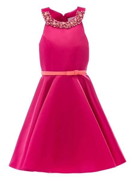  Tulleen Cardona Pearl-embellished Dress - Pink 