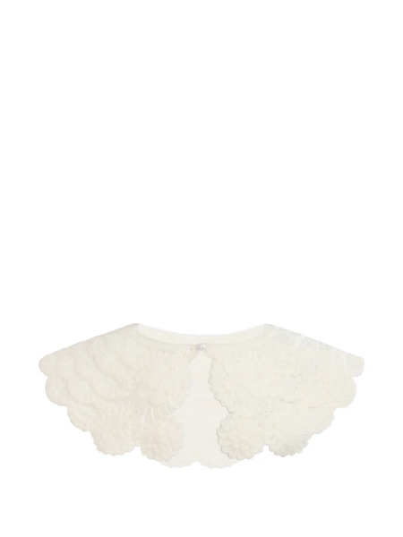  Tulleen Floral Lace Stole - Neutrals 