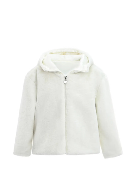  Tulleen Plush Hooded Jacket - Neutrals 