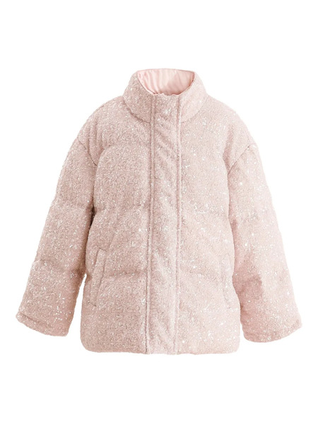  Tulleen Sequin-embellishment Puffer Jacket - Pink 