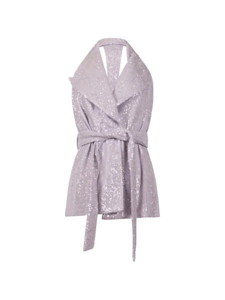  Twenty Fourhaitch Belted Jacket - Purple 