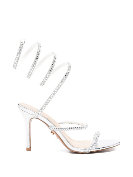  Twenty Fourhaitch Embellished Spiral Pumps - Silver 