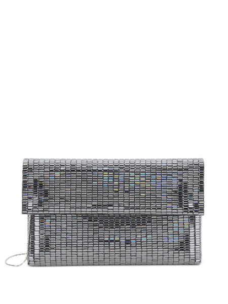  Twenty Fourhaitch Pixel-pattern Clutch Bag - Silver 