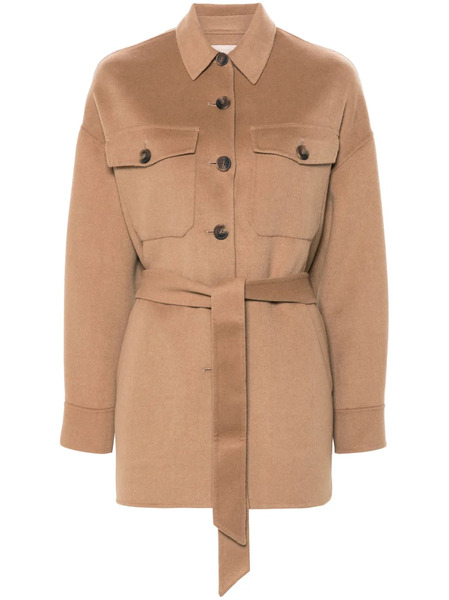  Twinset Belted Jacket - Brown 