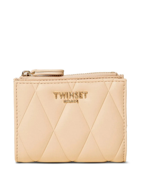  Twinset Bi-fold Quilted Wallet - Pink 