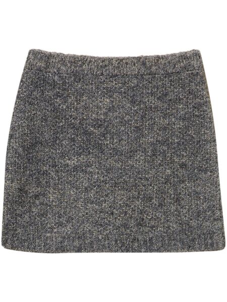  Twinset Bouclé Mini Skirt - Grey 