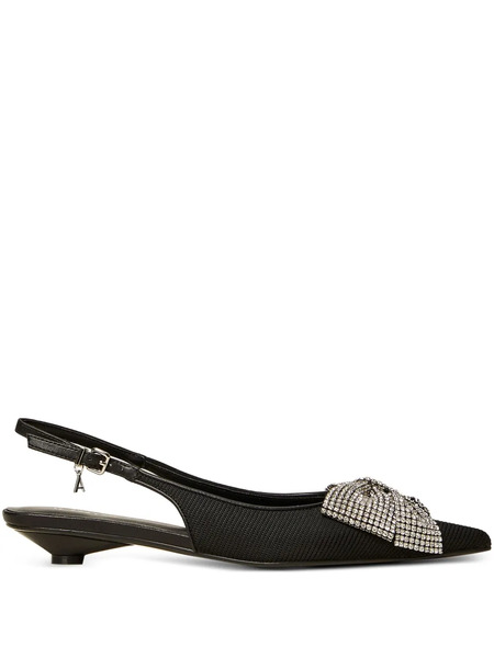  Twinset Bow Slingback Heeled Pumps - Black 