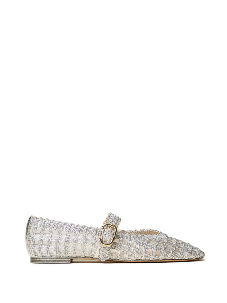  Twinset Buckle-strap Ballerinas - Silver 