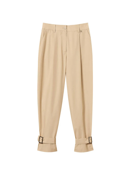  Twinset Buckled Tailored Trousers - Neutrals 