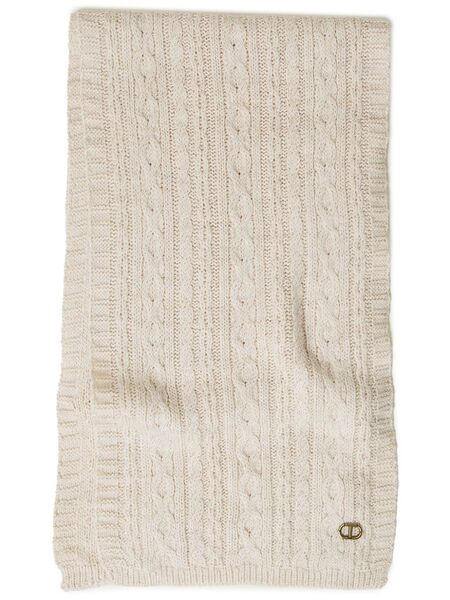  Twinset Cable-knit Scarf - Neutrals 