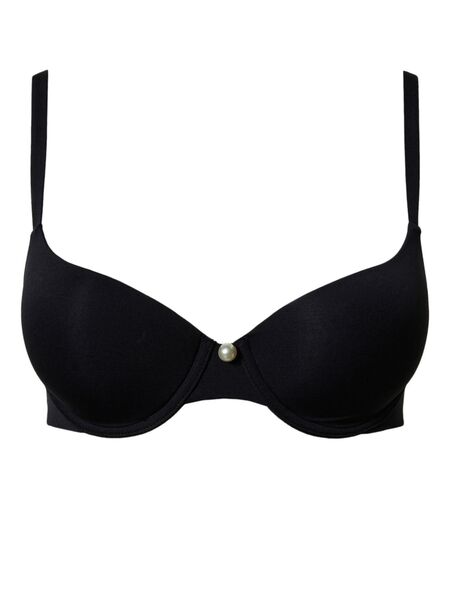  Twinset Charmeuse Push-up Bra - Black 